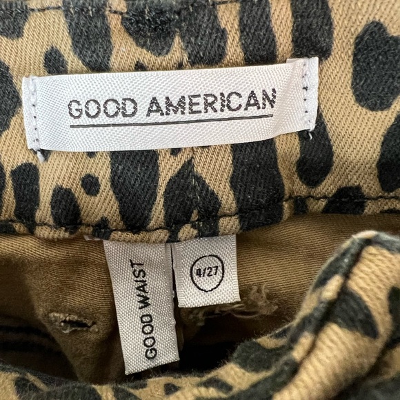 Good American Good Waist Leopard Print Jeans, 4/27 - Picture 8 of 10